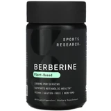 Берберін, Berberine, Sports Research, 1000 мг, 60 рослинних капсул (500 мг у капсулі)