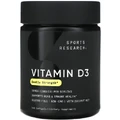 Вітамін D3, Vitamin D3, Sports Research, подвійна сила, 50 мкг (2000 МО), 360 гелевих капсул