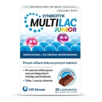 Multilac Junior Synbiotics, шоколадные конфеты, 20 штук ДЕФЕКТИРОВАННАЯ УПАКОВКА: цены и характеристики
