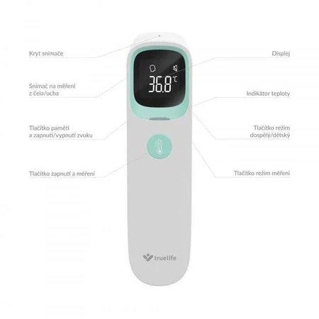 Бесконтактный медицинский термометр TrueLife Care Q9: цены и характеристики