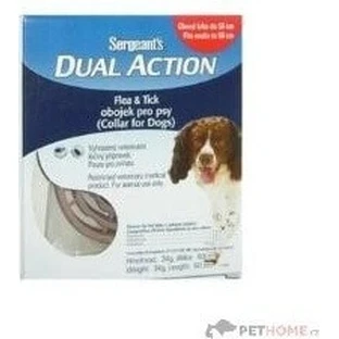 Нашийник для собак і котів Sergeants Dual Action Dog 1×50 см, нашийник для собак і котів