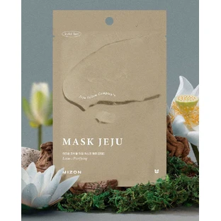 Mizon Joyful Time Mask Jeju Lotus - Текстильная маска для лица, Лотос 23 г