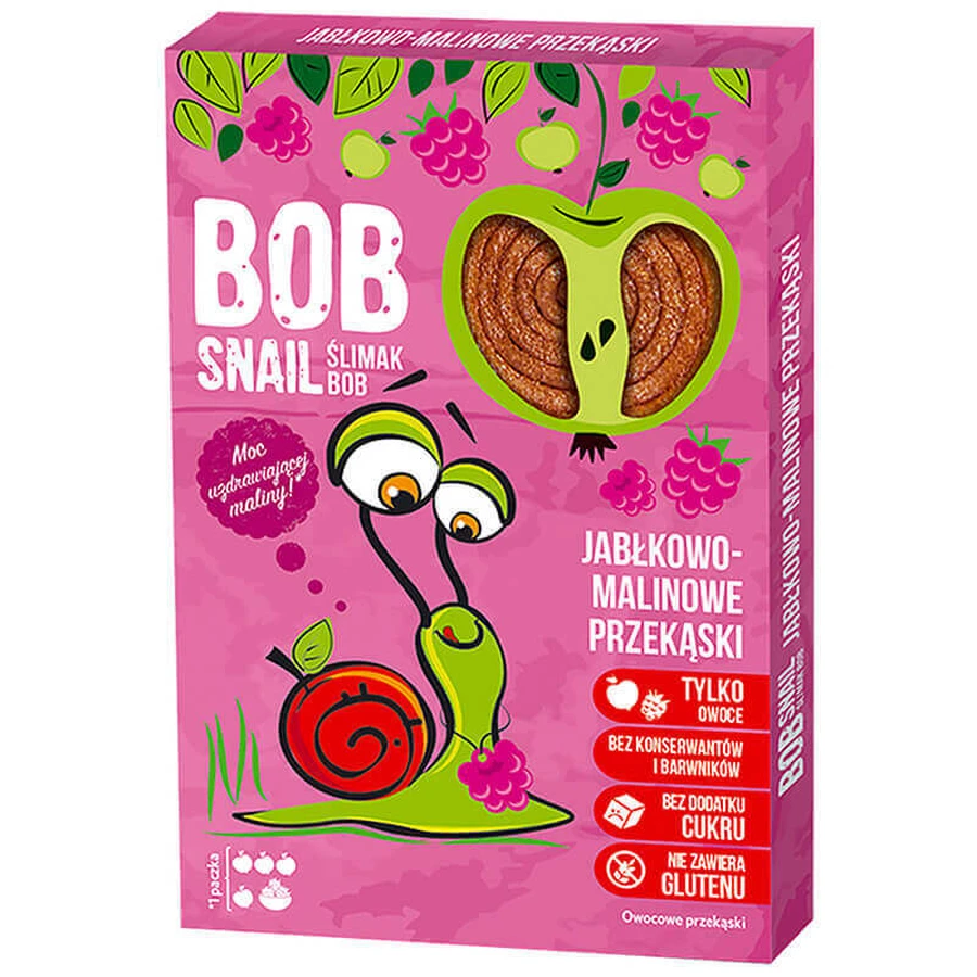 Bob Snail Roll Фруктовая закуска, яблоко, малина, 60 г: цены и характеристики