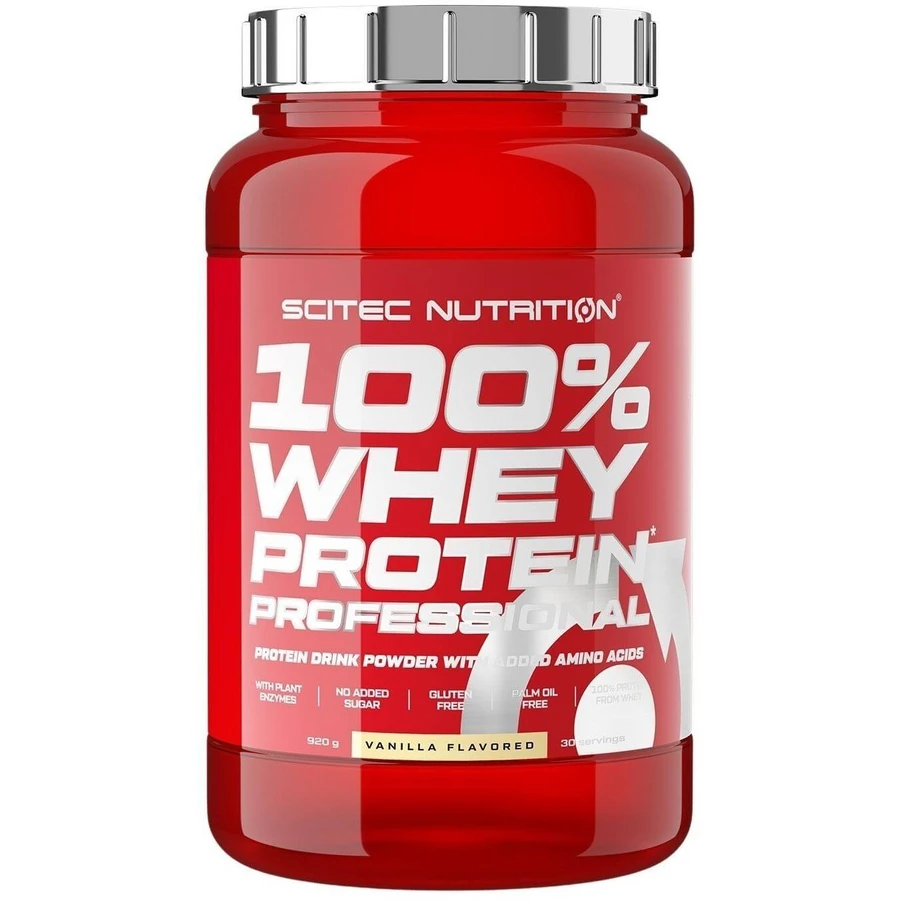 SciTec Nutrition 100% Whey Protein Professional, ваніль 920 г: ціни та характеристики