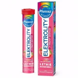 Plusssz Elektrolity + 100% полівітамінний комплекс "Позіомка" амп; Полуниця, 24 шипучі таблетки