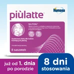 Humana Piulatte, для жінок, які годують груддю, 5 г х 8 пакетиків: ціни та характеристики
