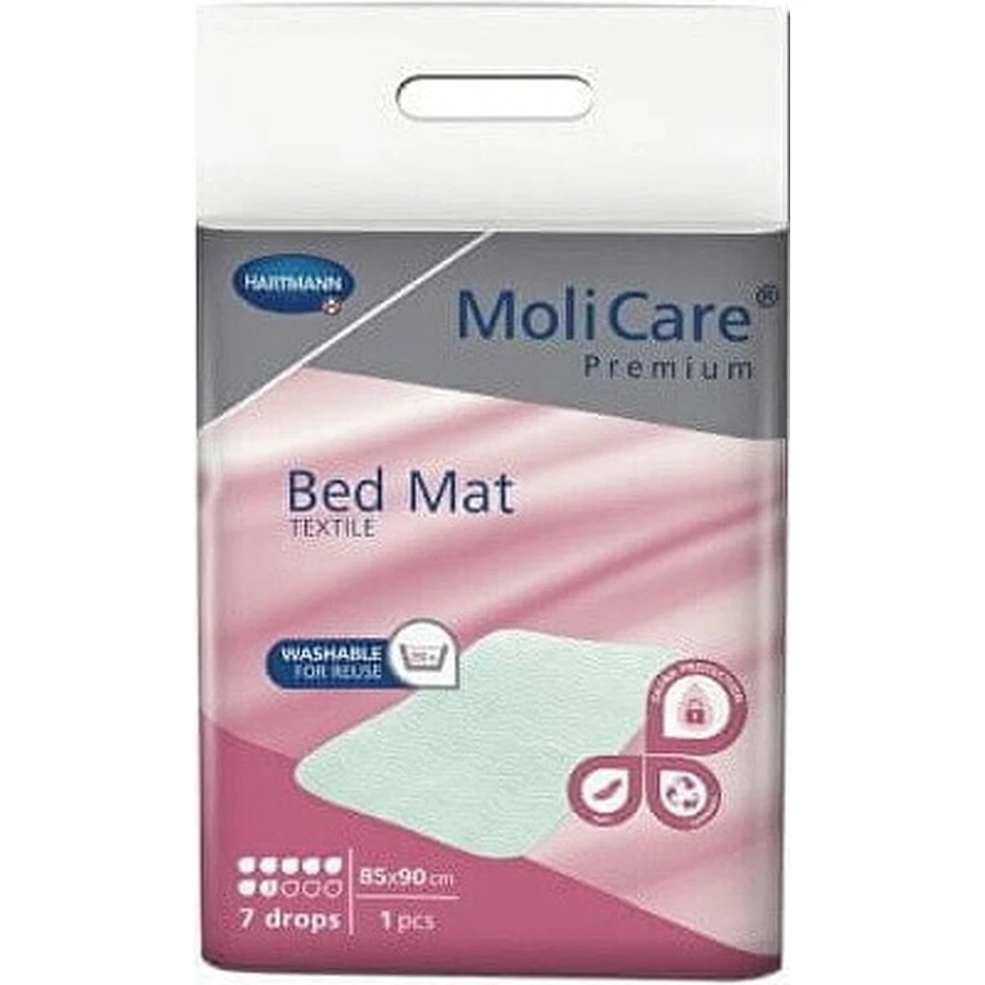 MOLICARE PREMIUM BED MAT TEXTILE 7KV. 85X90CM 1×1pc, текстильний килимок: ціни та характеристики