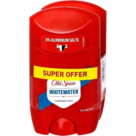 Old Spice Whitewater твердий дезодорант для чоловіків 2х50 мл 2×50 мл, твердий дезодорант: ціни та характеристики