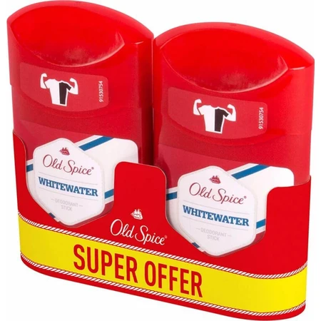 Old Spice Whitewater твердий дезодорант для чоловіків 2х50 мл 2×50 мл, твердий дезодорант: ціни та характеристики