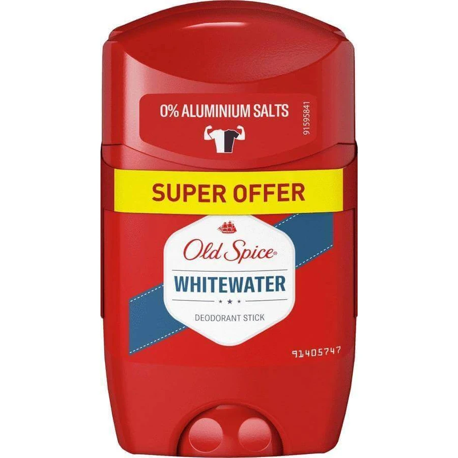 Old Spice Whitewater твердий дезодорант для чоловіків 2х50 мл 2×50 мл, твердий дезодорант: ціни та характеристики