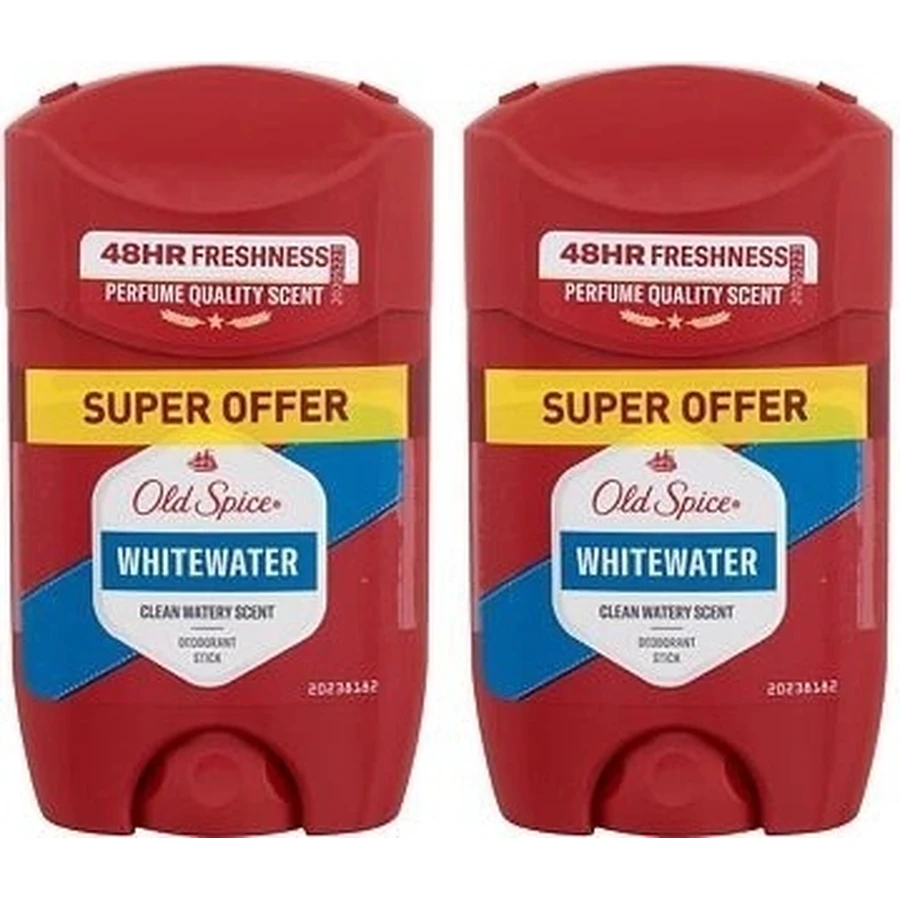 Old Spice Whitewater твердий дезодорант для чоловіків 2х50 мл 2×50 мл, твердий дезодорант: ціни та характеристики