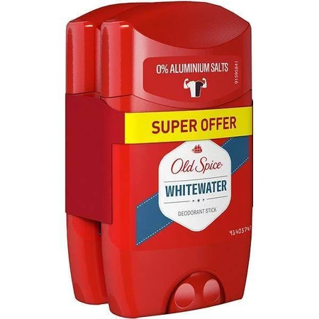 Old Spice Whitewater твердий дезодорант для чоловіків 2х50 мл 2×50 мл, твердий дезодорант: ціни та характеристики