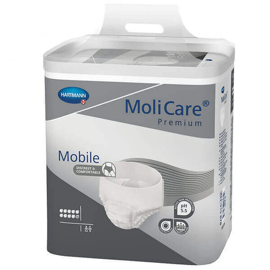 MoliCare Premium Mobile, подгузники, размер M, 80-120 см, 9 капель, 14 шт.: цены и характеристики