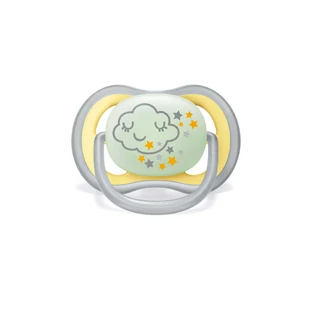 Avent Ultra Air Night, манекен, силіконовий, ортодонтичний, з темним обідком, унісекс, SCF376/01, після 18 місяців, 2 манекена