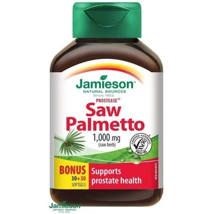 Jamieson Prostease Saw Palmetto 125 мг для лечения простатита 60 капсул