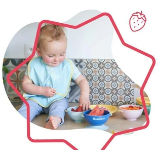 Badabulle Набор из 5 мисок с крышками, 3 лиики и 1 примесь