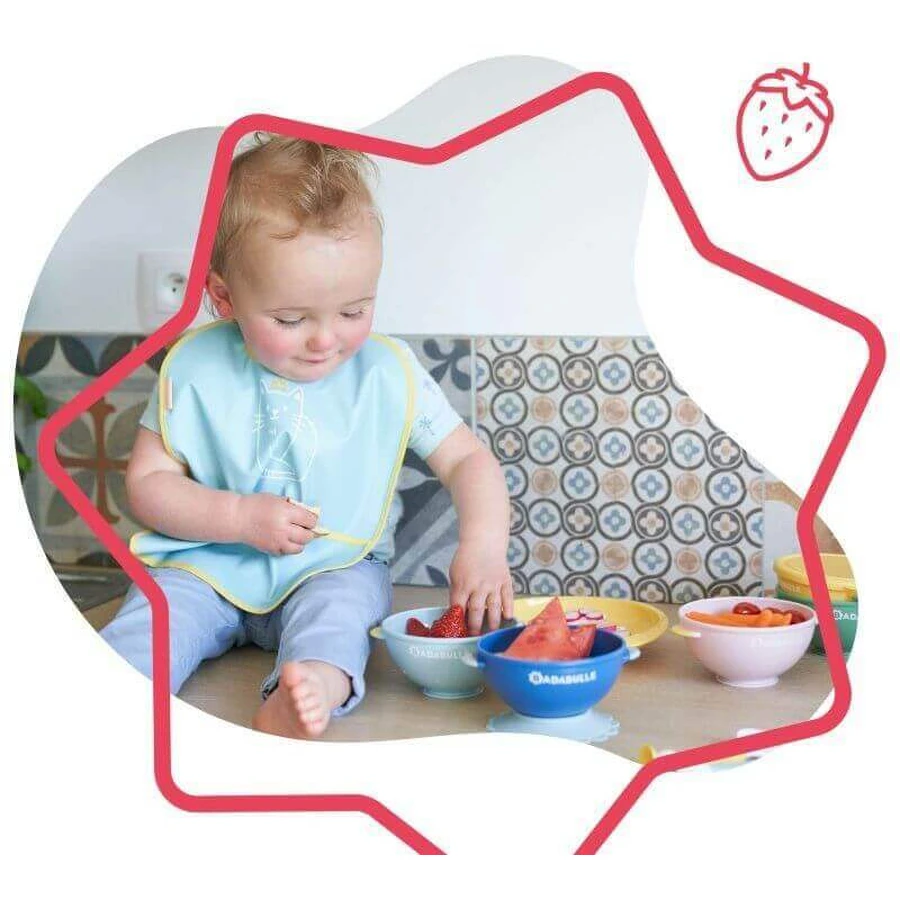Badabulle Набор из 5 мисок с крышками, 3 лиики и 1 примесь: цены и характеристики