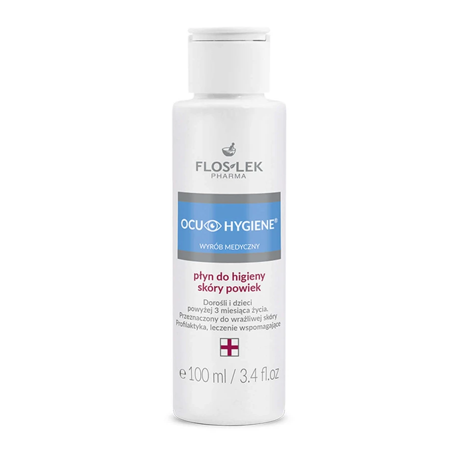 Засіб для шкіри повік Flos-Lek Ocu Hygiene для дорослих та дітей від 3 місяців, 100 мл: ціни та характеристики
