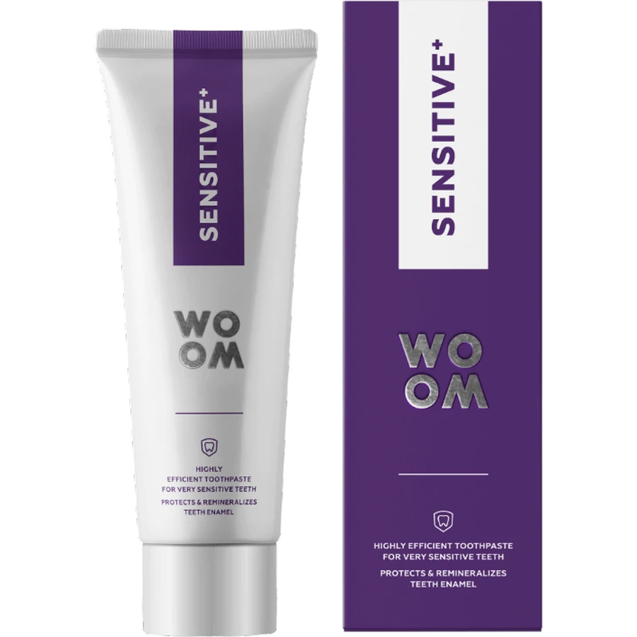 Зубная паста Woom Sensitive+ 75 мл: цены и характеристики