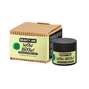 Регенеруюча маска для брів, рицинова олія та олія макадамії, Wow Brow, Beauty Jar, 15 мл