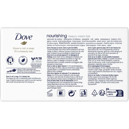 Dove Питательное крем-мыло с аргановым маслом Мультипак 4 x 90 г: цены и характеристики