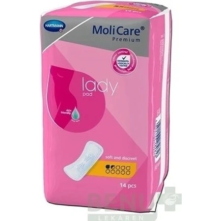 Hartmann MoliCare Premium жіночі прокладки 1,5 краплі 1×14 шт, прокладки від нетримання: ціни та характеристики