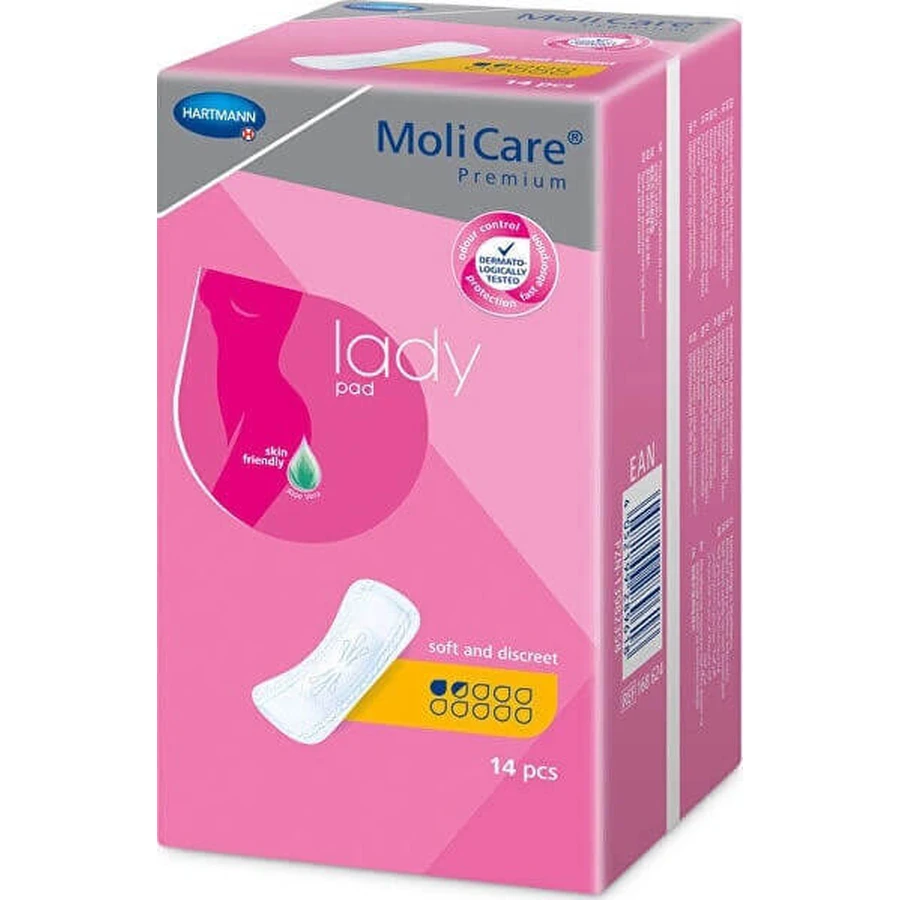 Hartmann MoliCare Premium жіночі прокладки 1,5 краплі 1×14 шт, прокладки від нетримання: ціни та характеристики