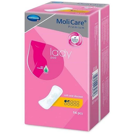 Hartmann MoliCare Premium жіночі прокладки 1,5 краплі 1×14 шт, прокладки від нетримання: ціни та характеристики