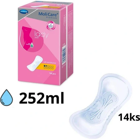 Hartmann MoliCare Premium жіночі прокладки 1,5 краплі 1×14 шт, прокладки від нетримання: ціни та характеристики