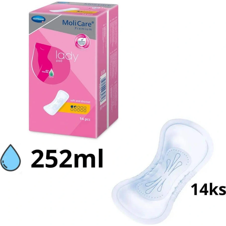 Hartmann MoliCare Premium жіночі прокладки 1,5 краплі 1×14 шт, прокладки від нетримання: ціни та характеристики