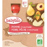 Babybio doypack яблоко, груша, персик 4 x 90 г