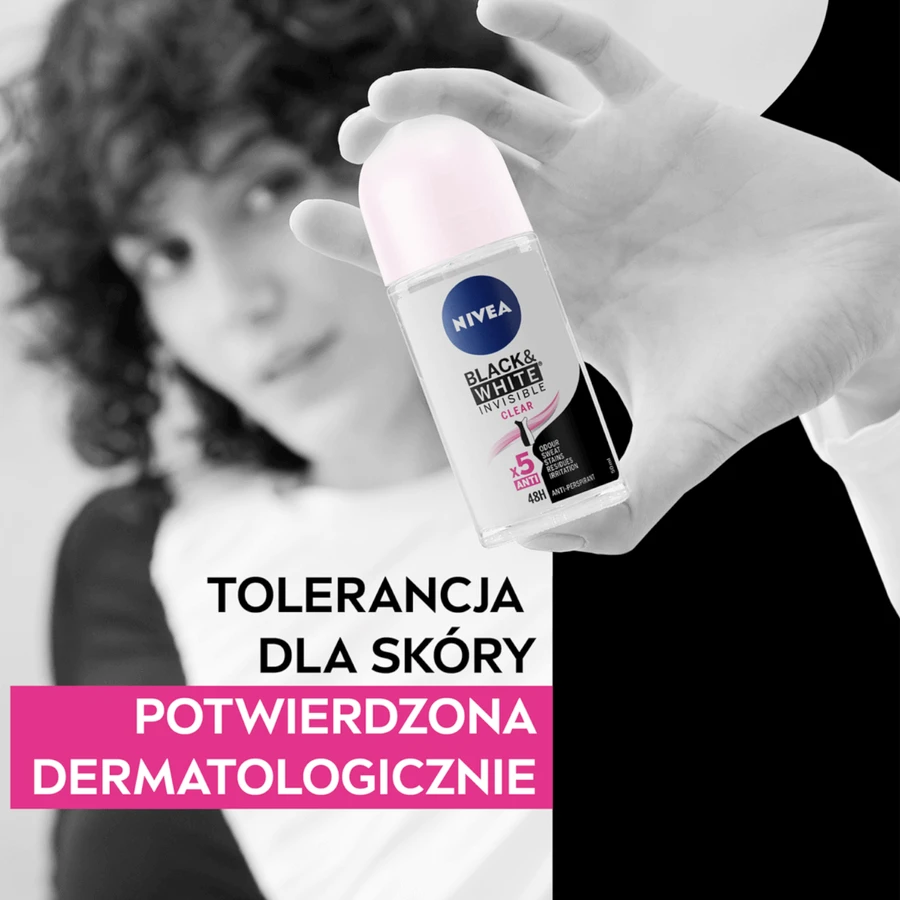Nivea Black amp;White Invisible Clear Antiperspirant Roll-on, 50 мл: цены и характеристики