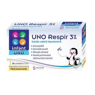 Гипертонический физиологический раствор Infant Uno Respir 3%, 20 единиц х 5 мл, Solacium