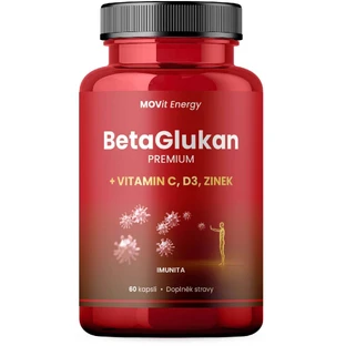 MOVit Energy BetaGlucan 350 мг + витамин C, D3, цинк PREMIUM 60 капсул