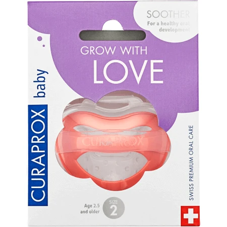 Curaprox Soother Baby от 2,5 лет, возраст 2 года, коралловый: цены и характеристики