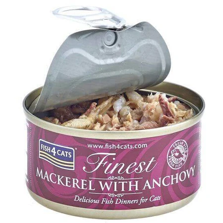 Fish4Cats Консервы для кошек Finest скумбрия с ановикамисом 70 г: цены и характеристики