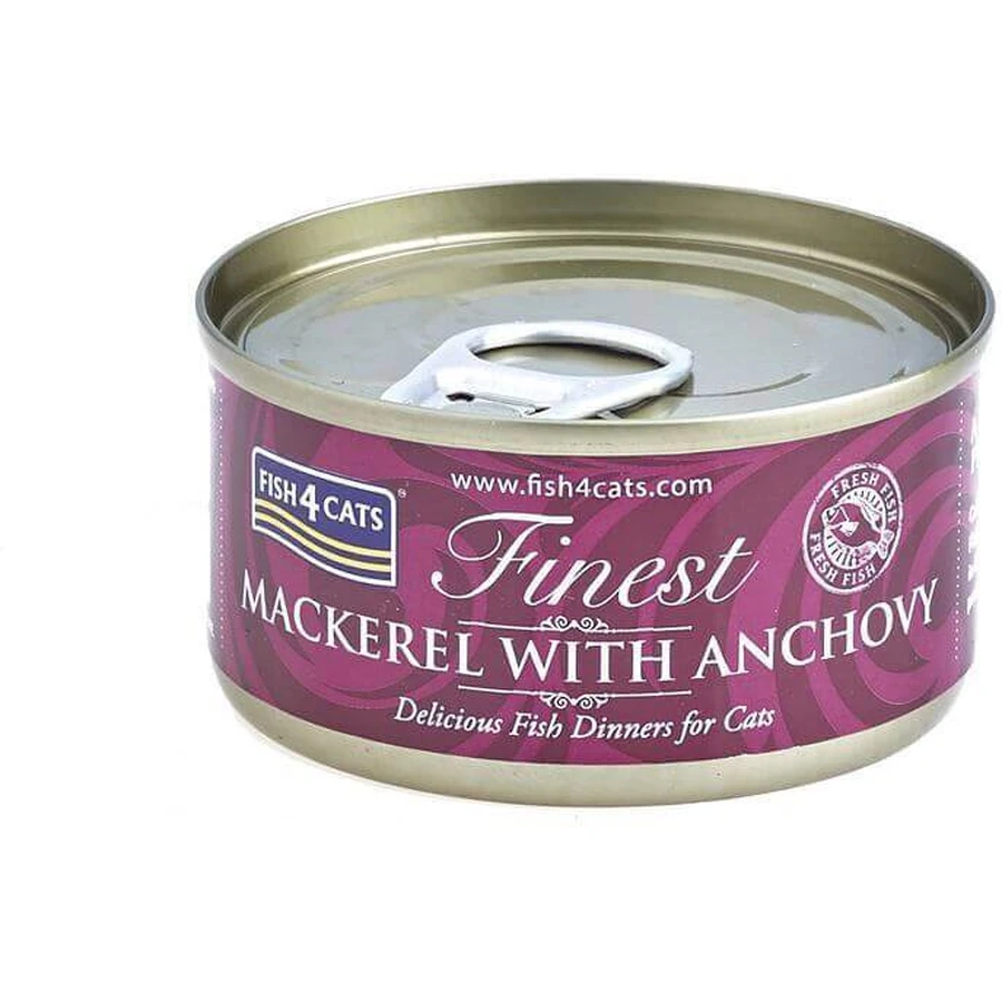 Fish4Cats Консервы для кошек Finest скумбрия с ановикамисом 70 г: цены и характеристики