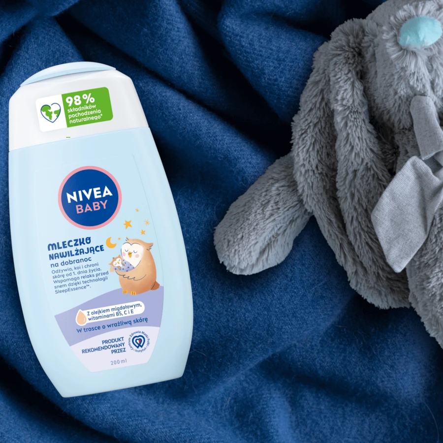 Зволожуючий молочко Nivea для немовлят перед сном, 200 мл: ціни та характеристики