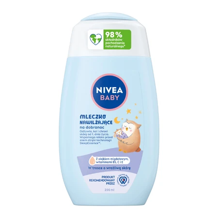 Зволожуючий молочко Nivea для немовлят перед сном, 200 мл: ціни та характеристики