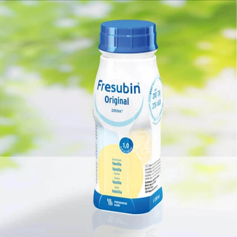 Fresubin Original с ванильным вкусом ирисок Fresubin Original, 4 x 200 мл, Fresenius Kabi Германия: цены и характеристики