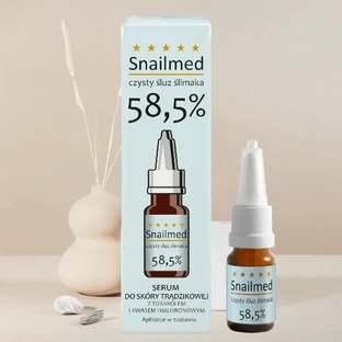 Snailmed Pure Lyme Loose 58,5%, нормализующая сыворотка против акне, с токолом и гиалуроновой кислотой, 8 мл