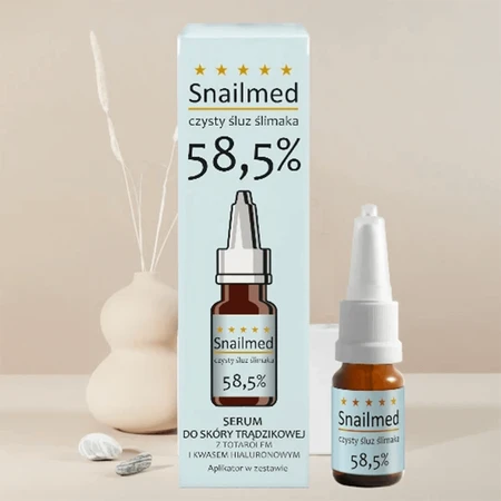 Snailmed Pure Lyme Loose 58,5%, нормализующая сыворотка против акне, с токолом и гиалуроновой кислотой, 8 мл: цены и характеристики