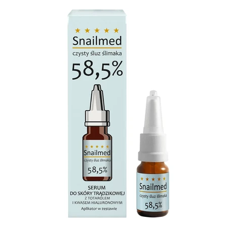Snailmed Pure Lyme Loose 58,5%, нормализующая сыворотка против акне, с токолом и гиалуроновой кислотой, 8 мл: цены и характеристики