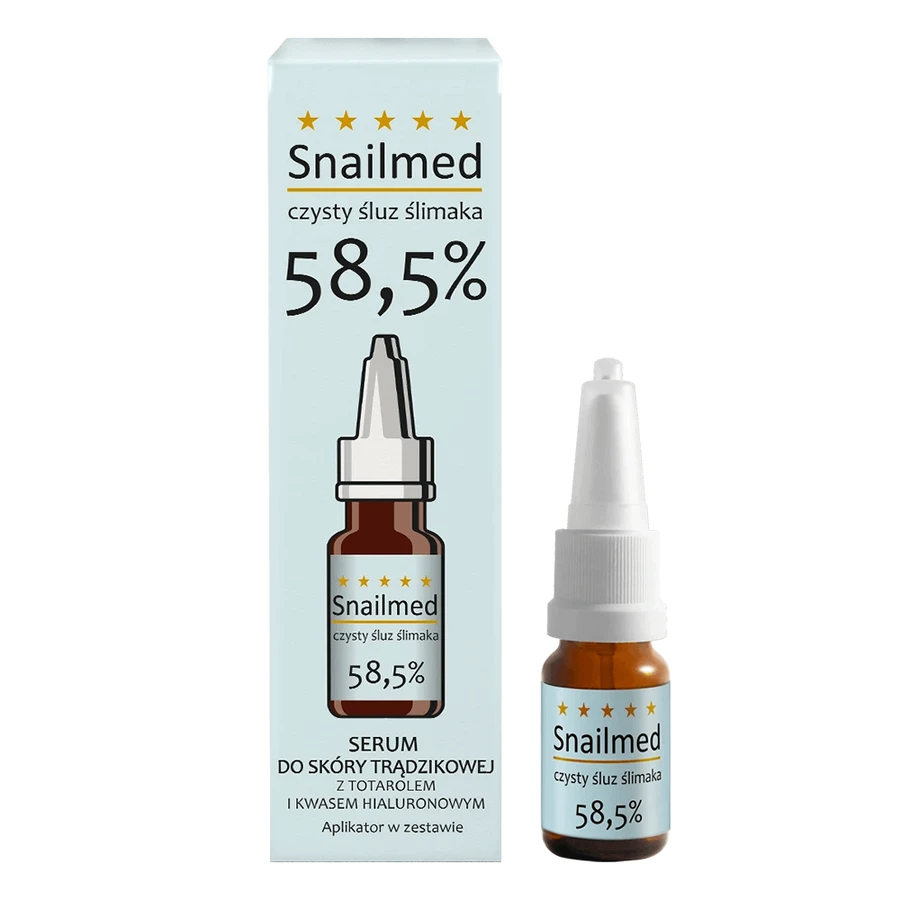 Snailmed Pure Lyme Loose 58,5%, нормализующая сыворотка против акне, с токолом и гиалуроновой кислотой, 8 мл: цены и характеристики