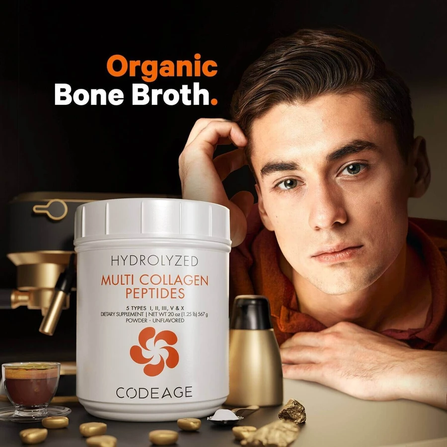 Codeage Hydrolyzed Multi Collagen - 5 видів пептидів колагену, гідролізований колаген з 5 джерел пептидів, без ароматизаторів, 567 г, GNC, GNC: ціни та характеристики