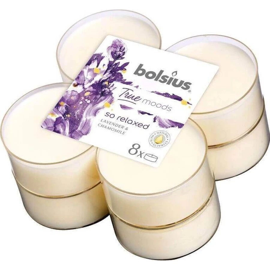 Bolsius Aromatic 2.0 Aromatic Maxi 8pcs So relaxed, ароматические свечи 1×8 шт, ароматическая свеча: цены и характеристики