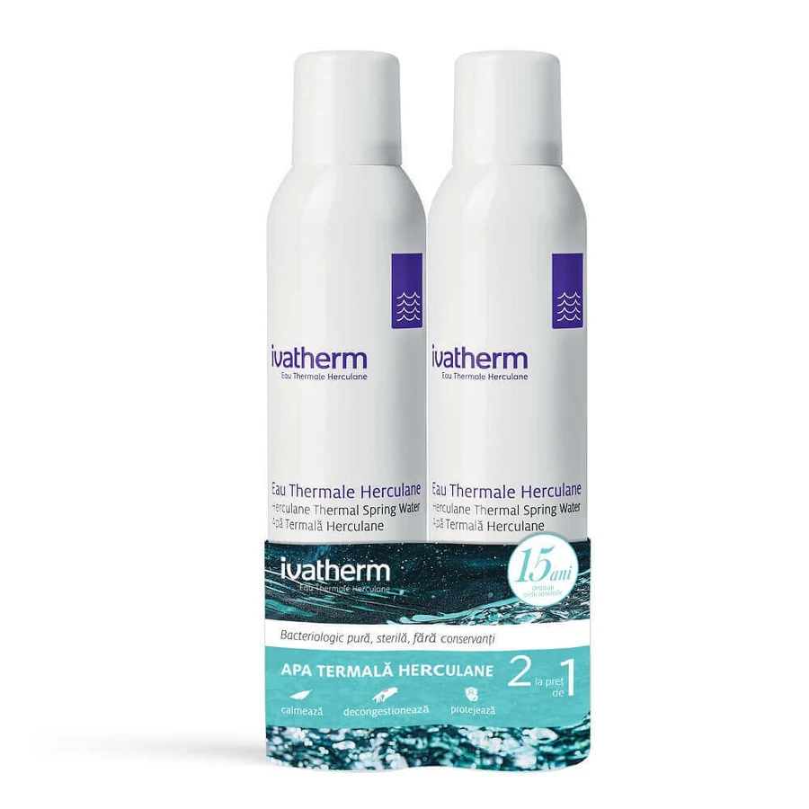 Термальная вода Ivatherm Herculane спрей, 2 шт. по 200 мл: цены и характеристики