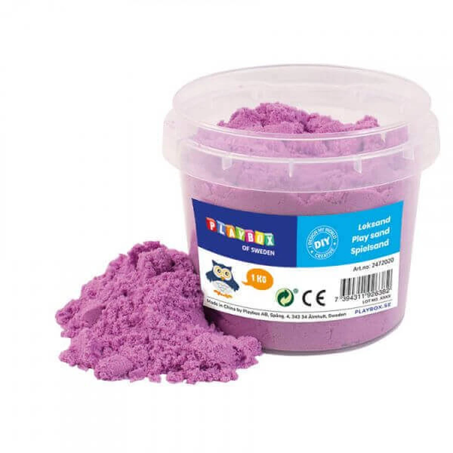 Kinetic Sand Violet Play Sand, 3 года+, 1 кг, Playbox: цены и характеристики