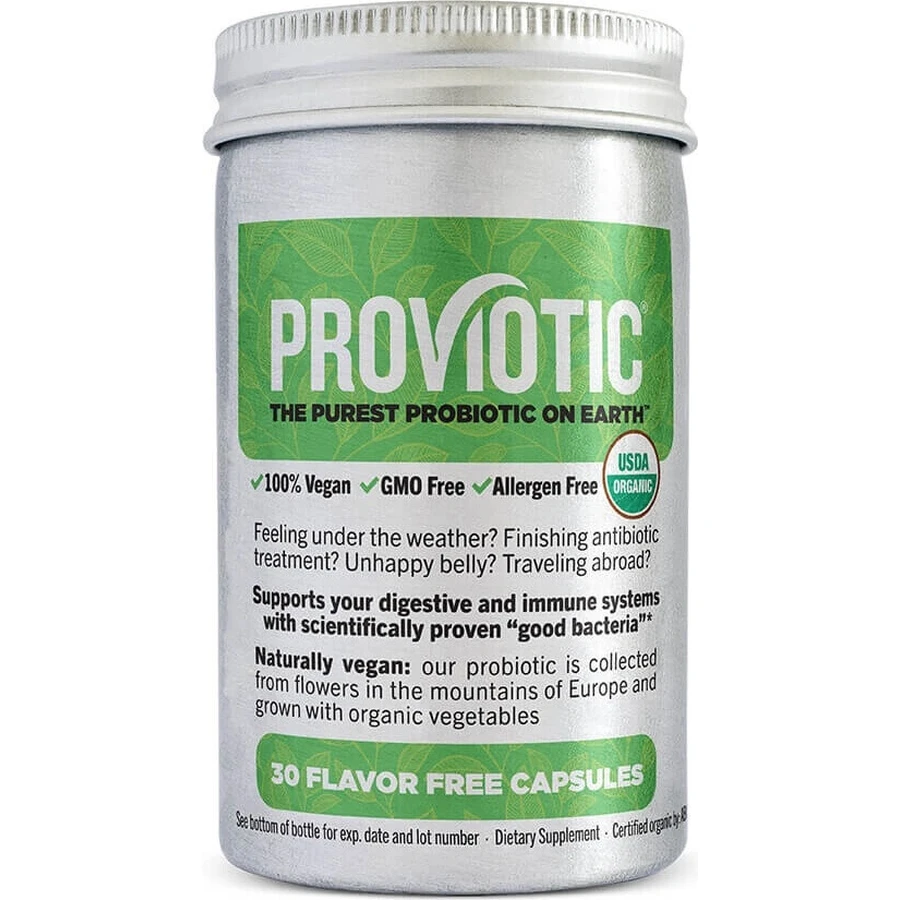 PROVIOTIC VEGAN PROBIOTIC 30CPS 1×30cps, веганський пробіотик: ціни та характеристики