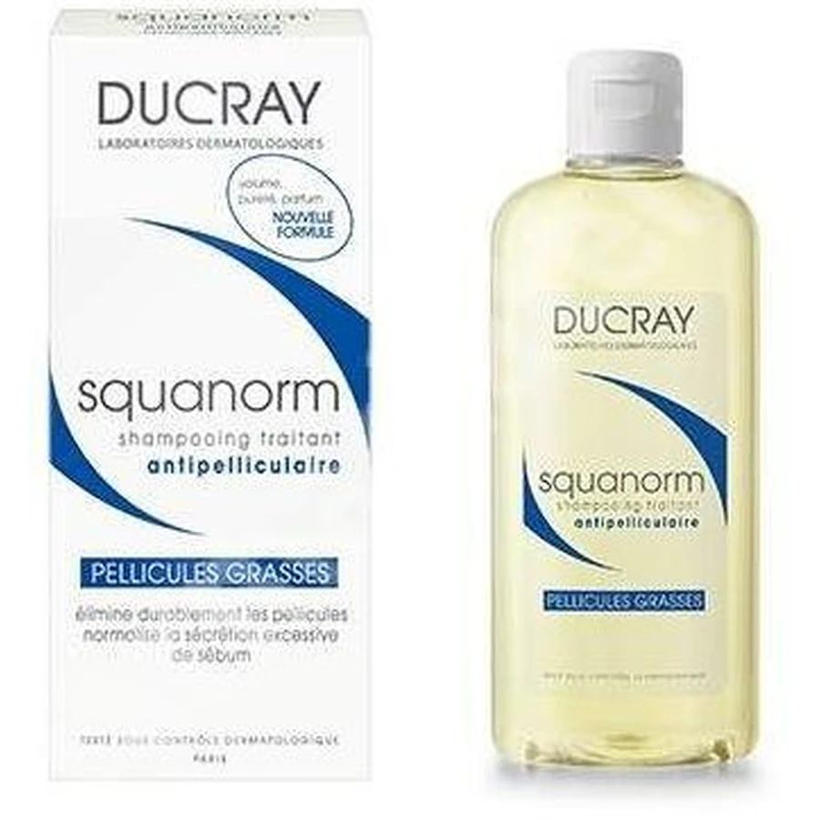 Ducray SQUANORM - ампула против жирной перхоти 200 мл: цены и характеристики